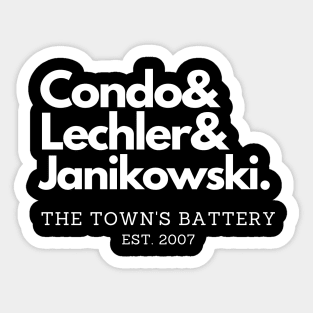 The Town's Battery Est. 2007 Sticker